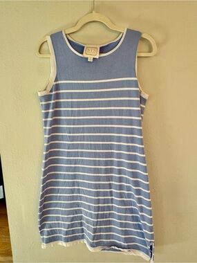 Nautical cottagecore, coastal grandma dress